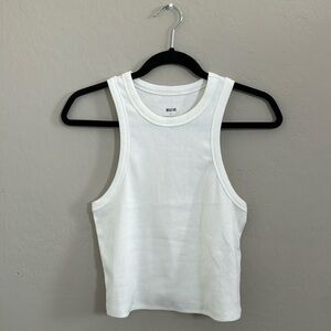 Anthropology white tank top